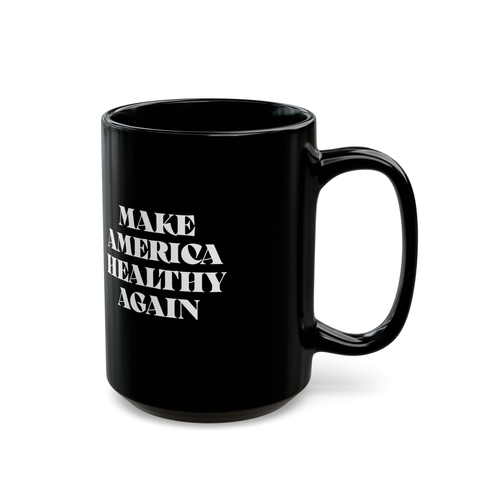 Make America Healthy Again Black Mug (15oz) – Santa Cruz Paleo