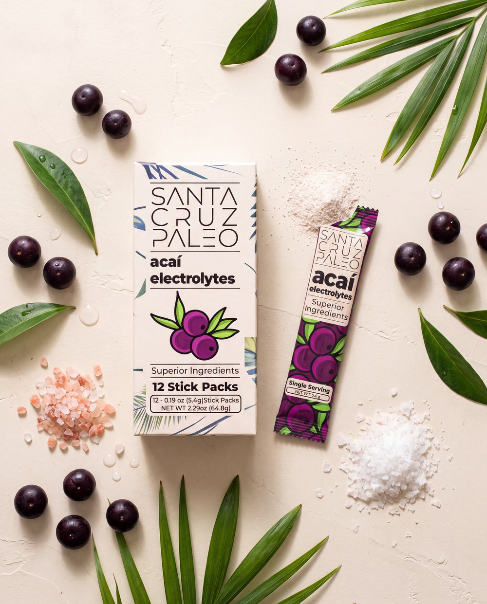 Acai Electrolyte Singles (Box of 12)