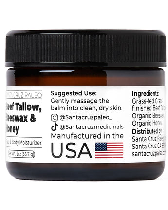 Beef Tallow Beeswax and Honey Moisturizer