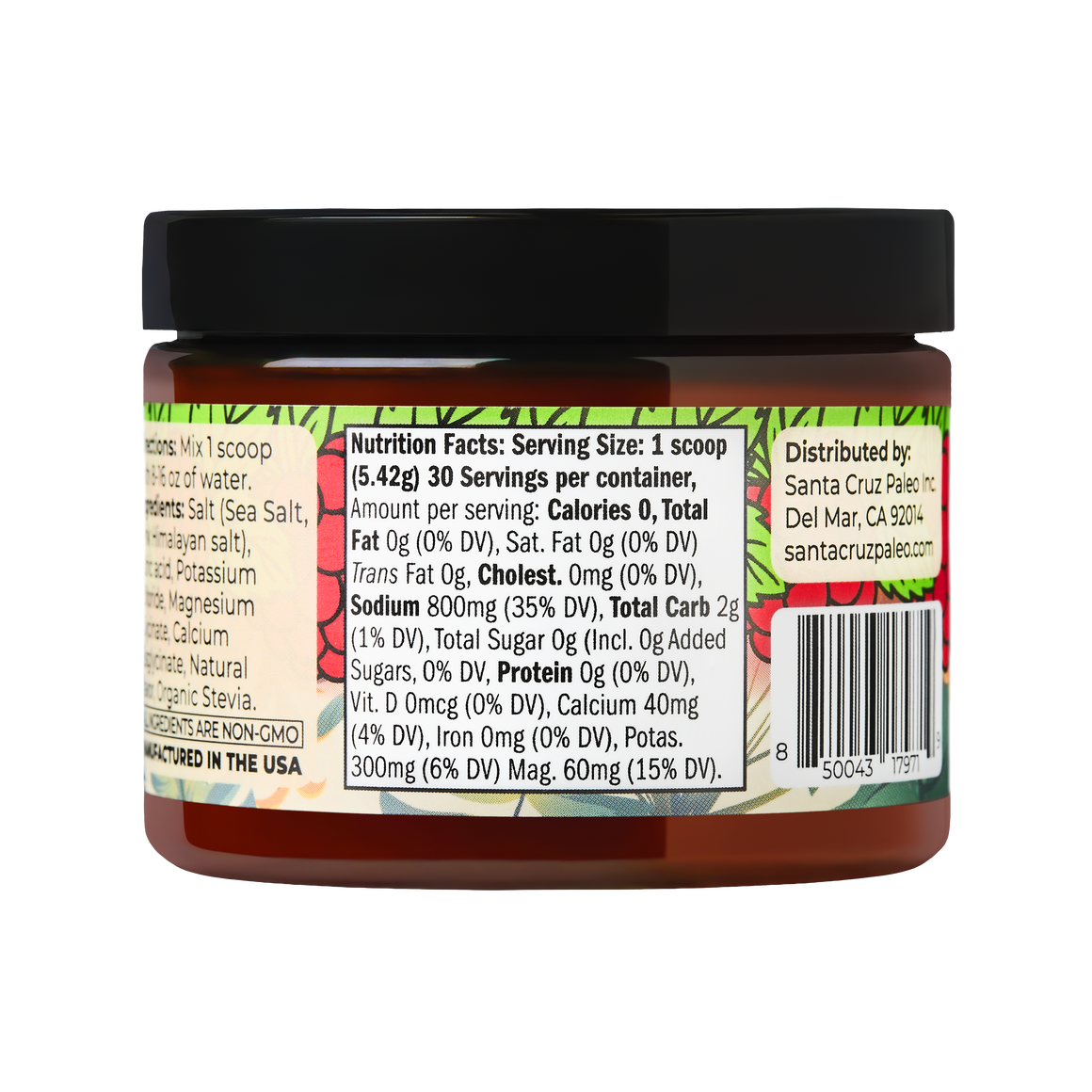 Raspberry Mint Electrolyte Tub – Santa Cruz Paleo