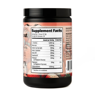 Strawberry Pre-Workout Powder