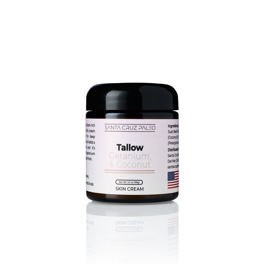 Beef Tallow, Geranium, and Coconut Moisturizer