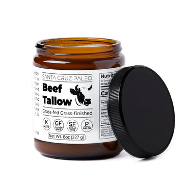 Santa Cruz Paleo Beef Tallow | Grass-Fed | Grass-Finished | Cooking | Skin Care